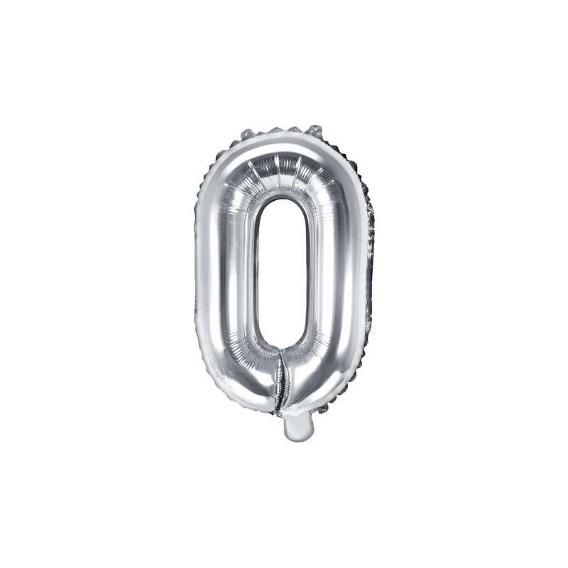 Fólia lufi "O" betű ezüst, 86 CM