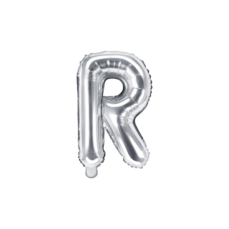 Fólia lufi "R" betű ezüst, 86 CM
