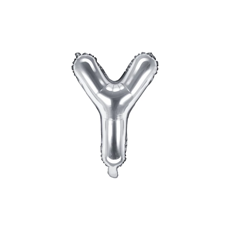 Fólia lufi  "Y" betű ezüst, 86 CM