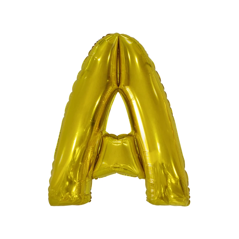 Fólia Lufi "A" betű arany, 86 cm