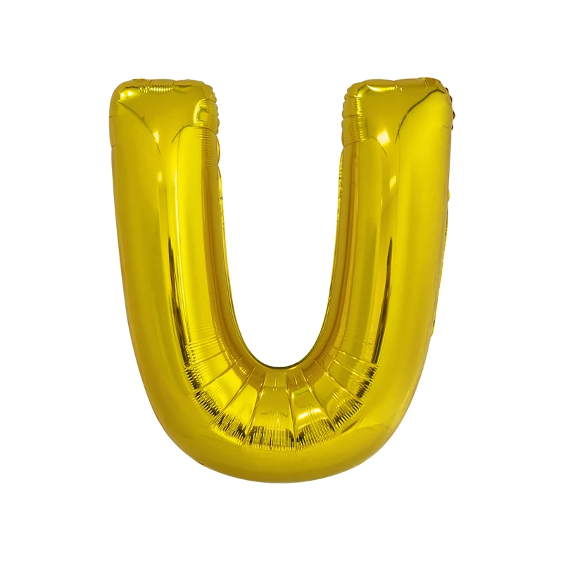 FÓLIA LUFI "U" BETŰ, ARANY, 86 CM