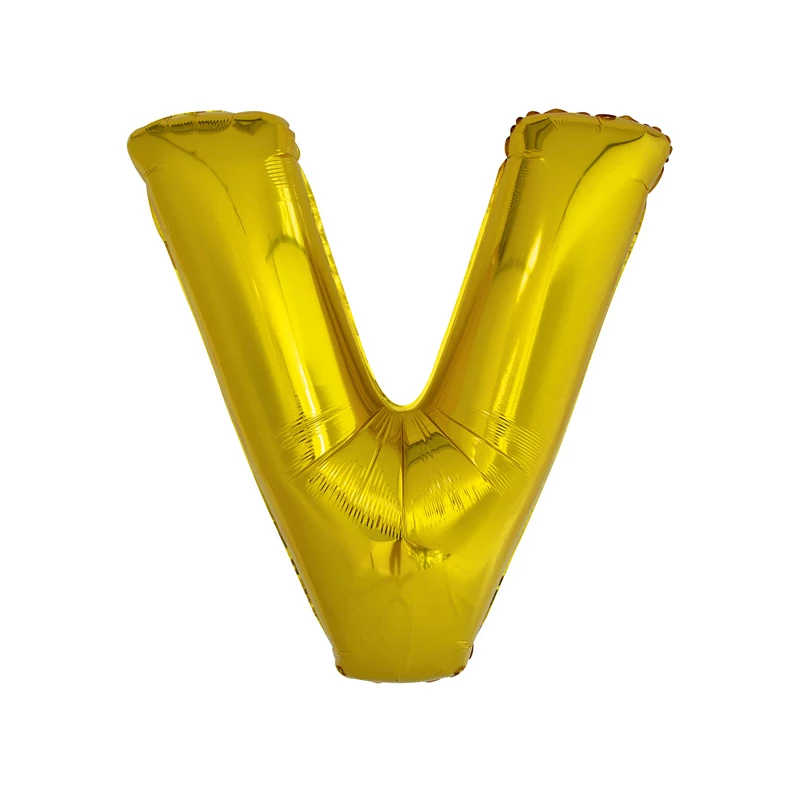FÓLIA LUFI "V" BETŰ, ARANY, 86 CM