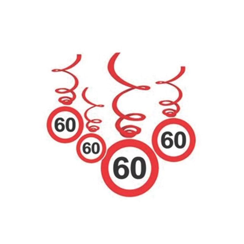 Sebességkorlátozó függő dekoráció , 60-as  6 db