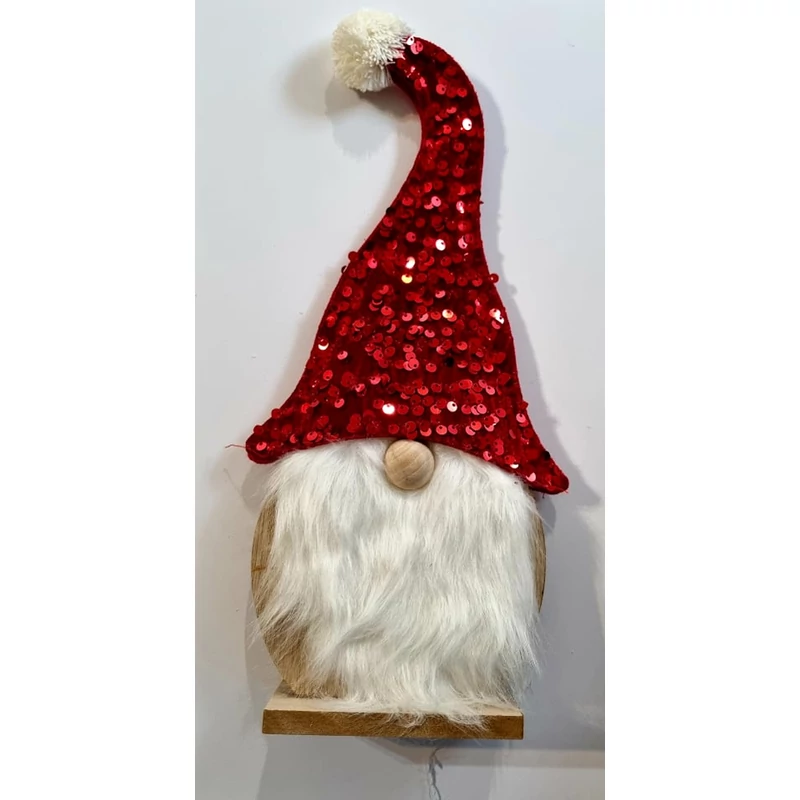 Fa Mikulás talpon 32 cm