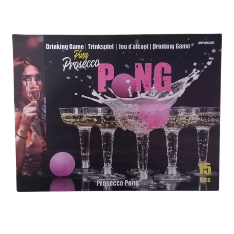 Ivós társasjáték 15 db  -Ping prosecco pong 