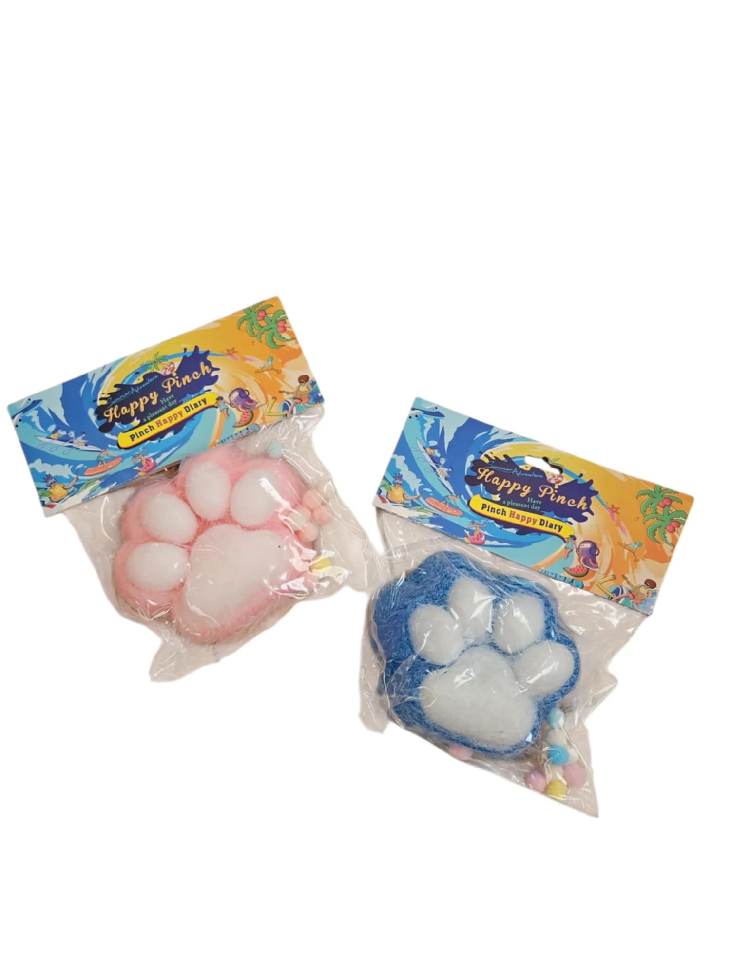 Squishi antistress játék, lassú visszapattanás, mancs minta