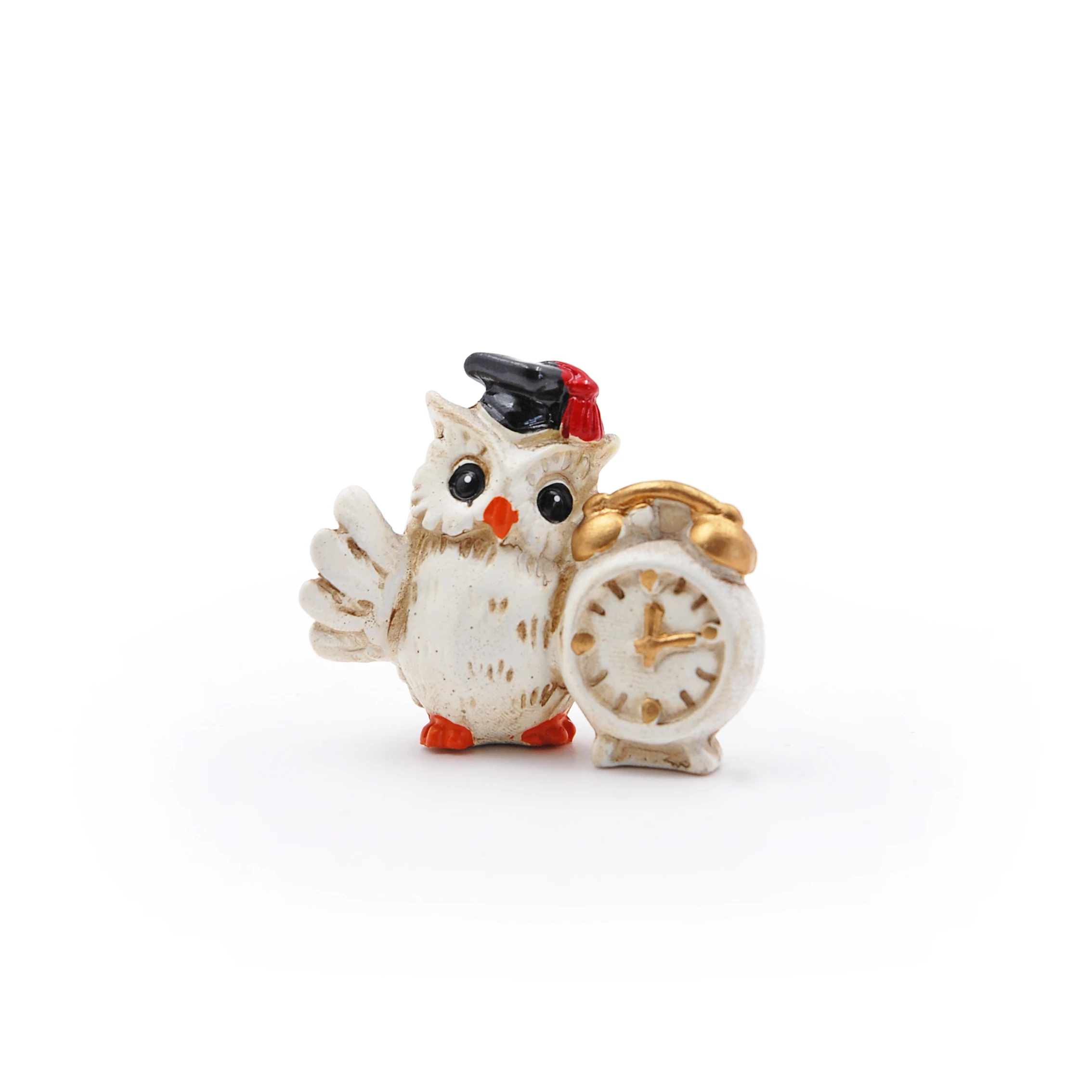 Ballagó bagoly figura órával  3,5cm