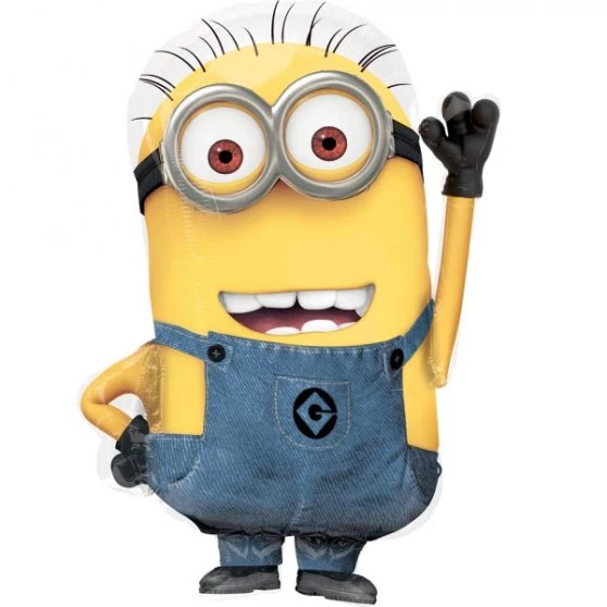 Minion Dave forma fólia lufi, 63 cm