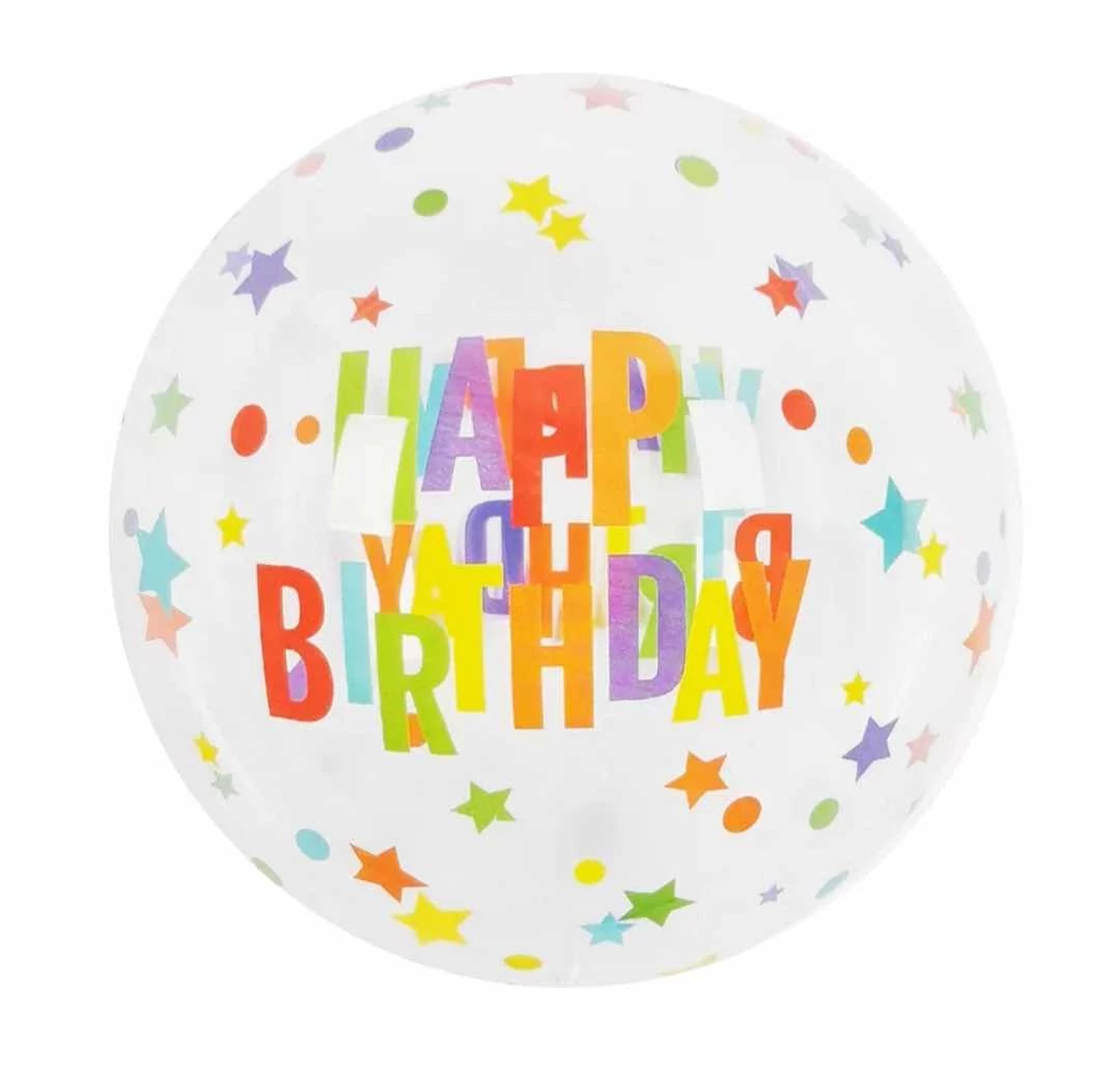 Happy Birthday bubble lufi, 50 cm