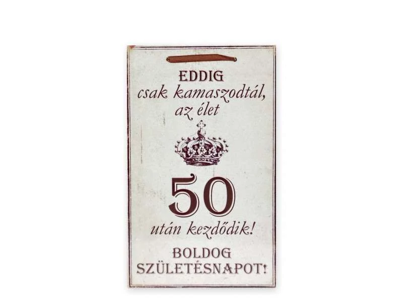 Fatábla 50 éveseknek