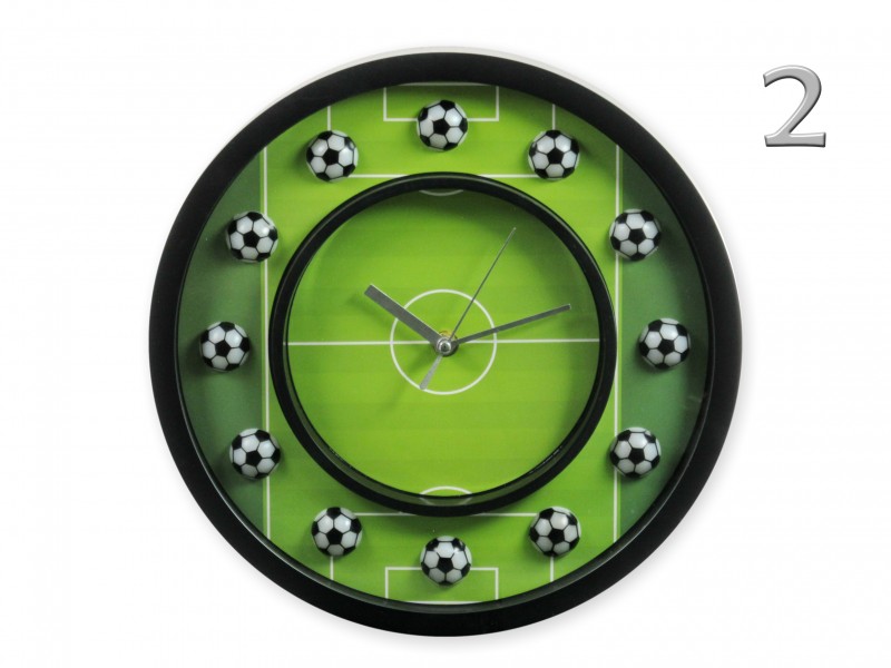  Falióra focis 3D,  30 cm - zöld