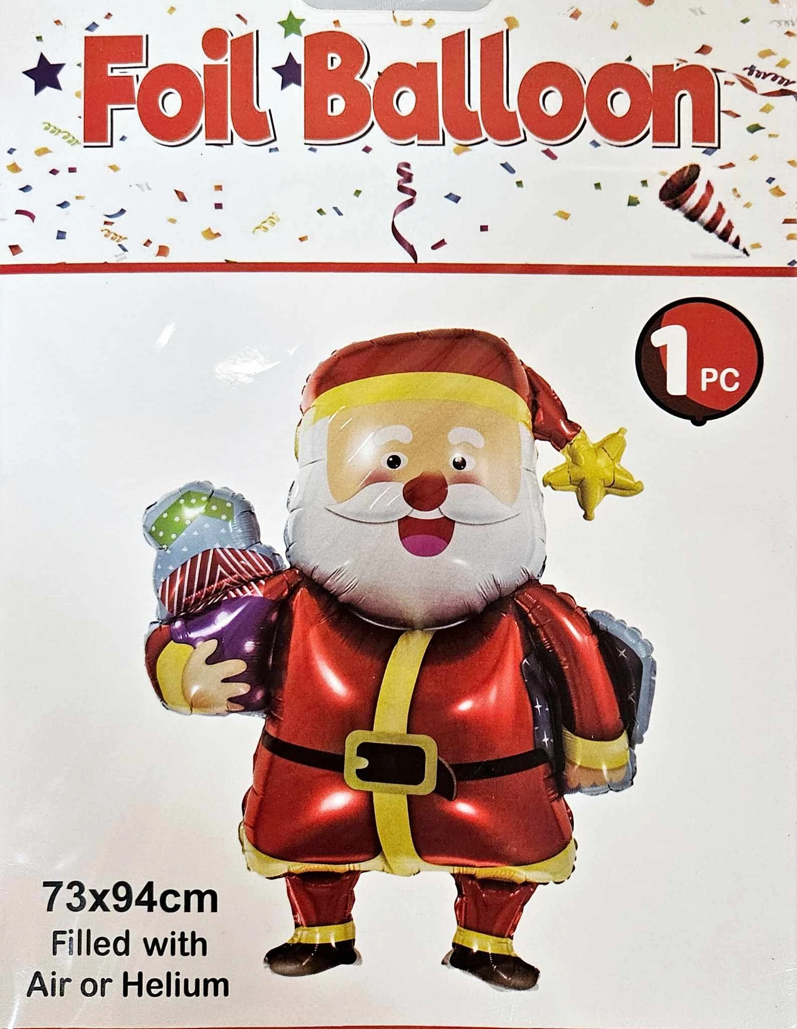 Mikulás óriás lufi 73 cm x 94 cm 