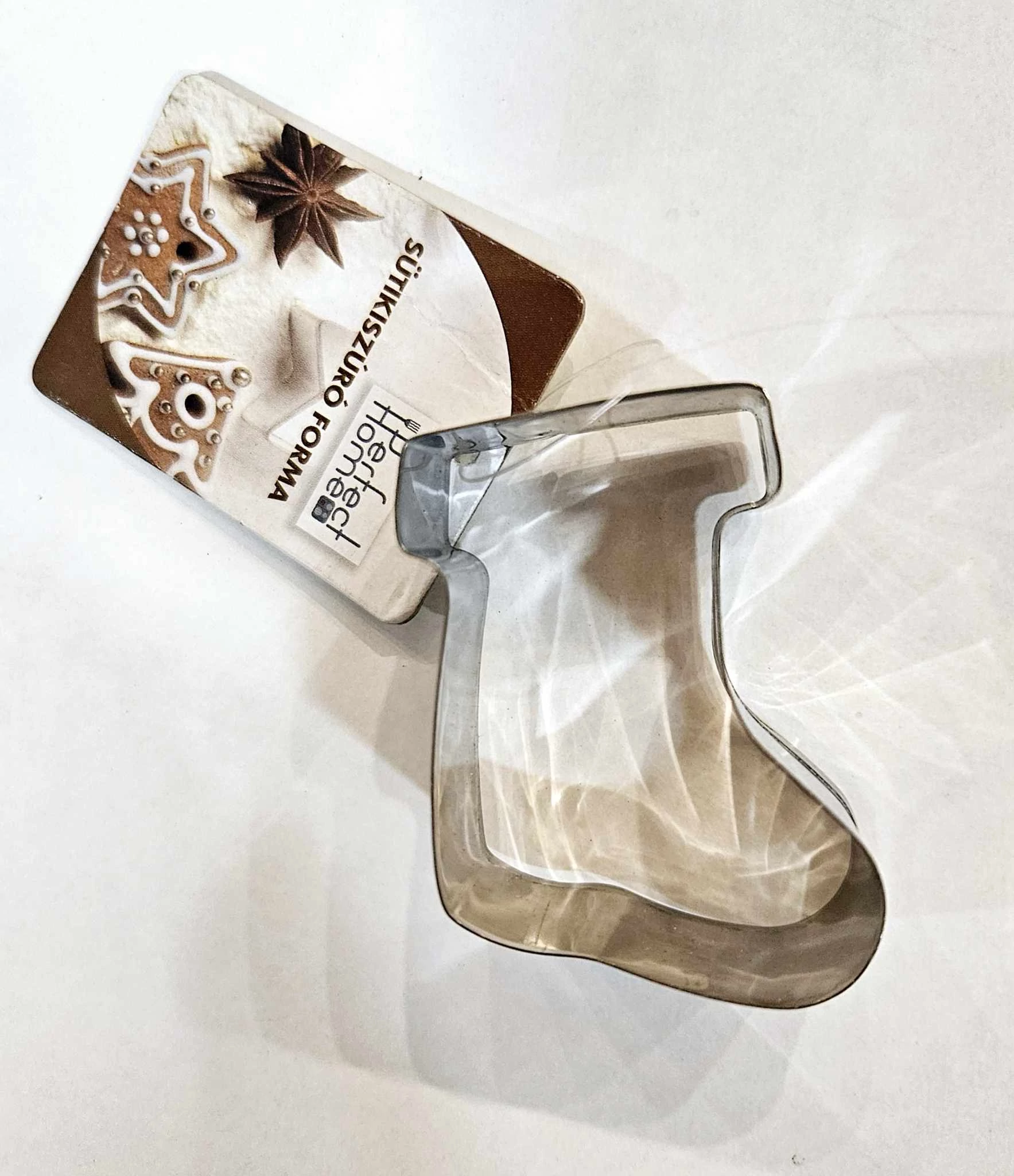Karácsonyi mézes kalács forma -csizma alak - 5 cm 