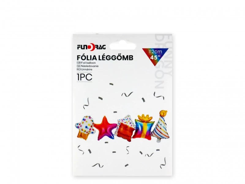 Szülinapos girland fólia lufi, 112 cm