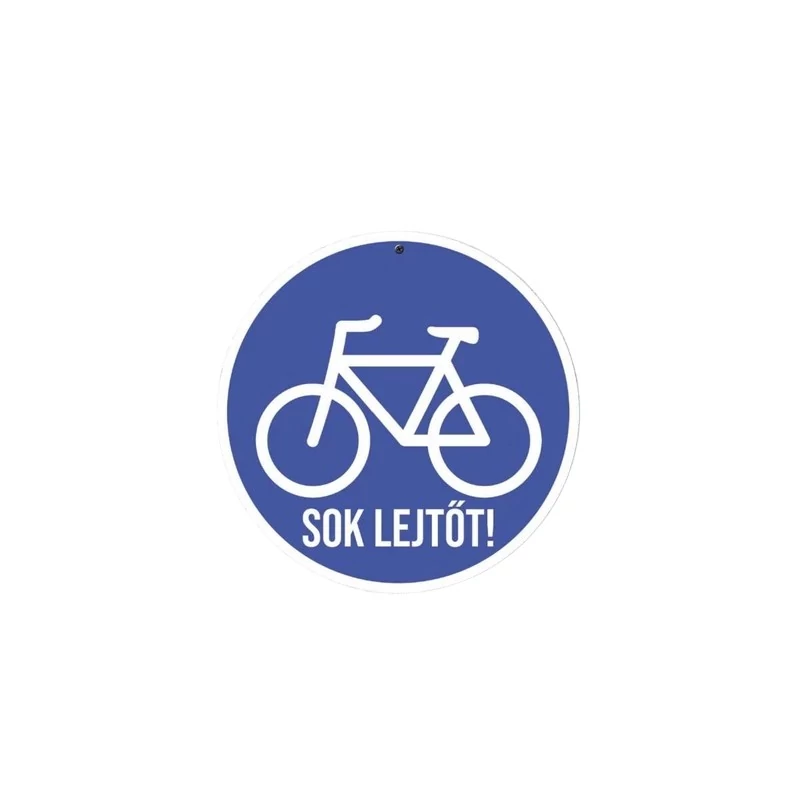 Biciklis tábla, sebességkorlátozó tábla 40 cm 