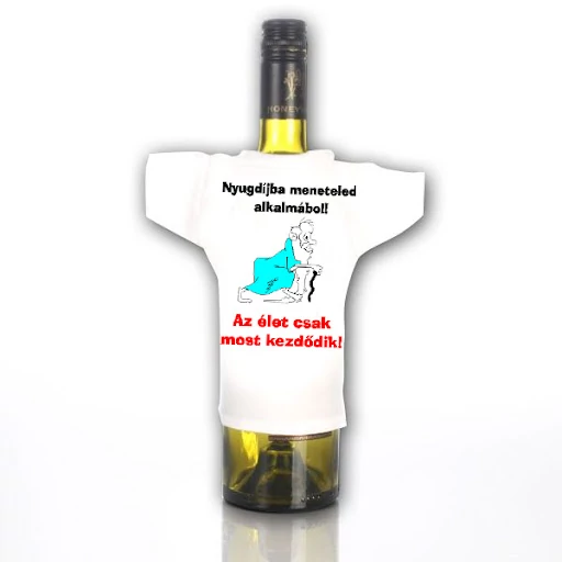 Üveg póló nyugdíjba menetel