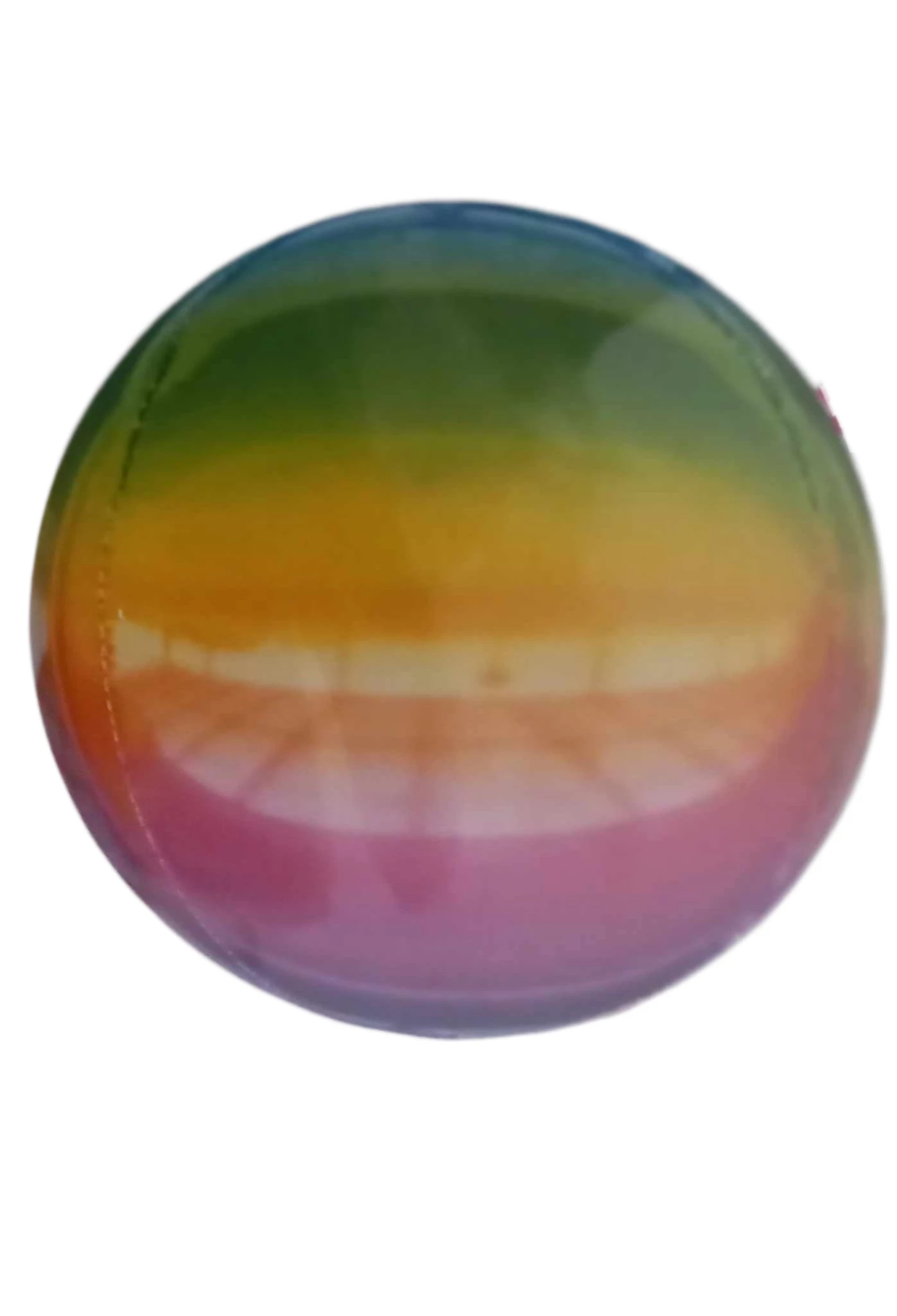 Ombre szivárványos 4 D gömb fólia lufi 62,4 cm 