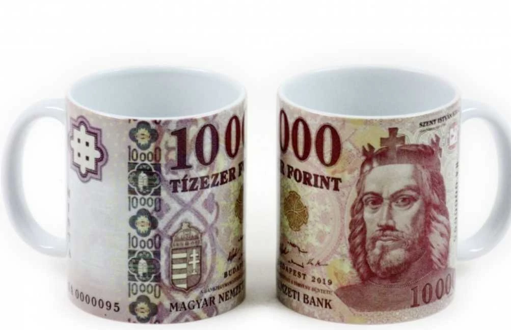 Tízezer forintos mintás bögre