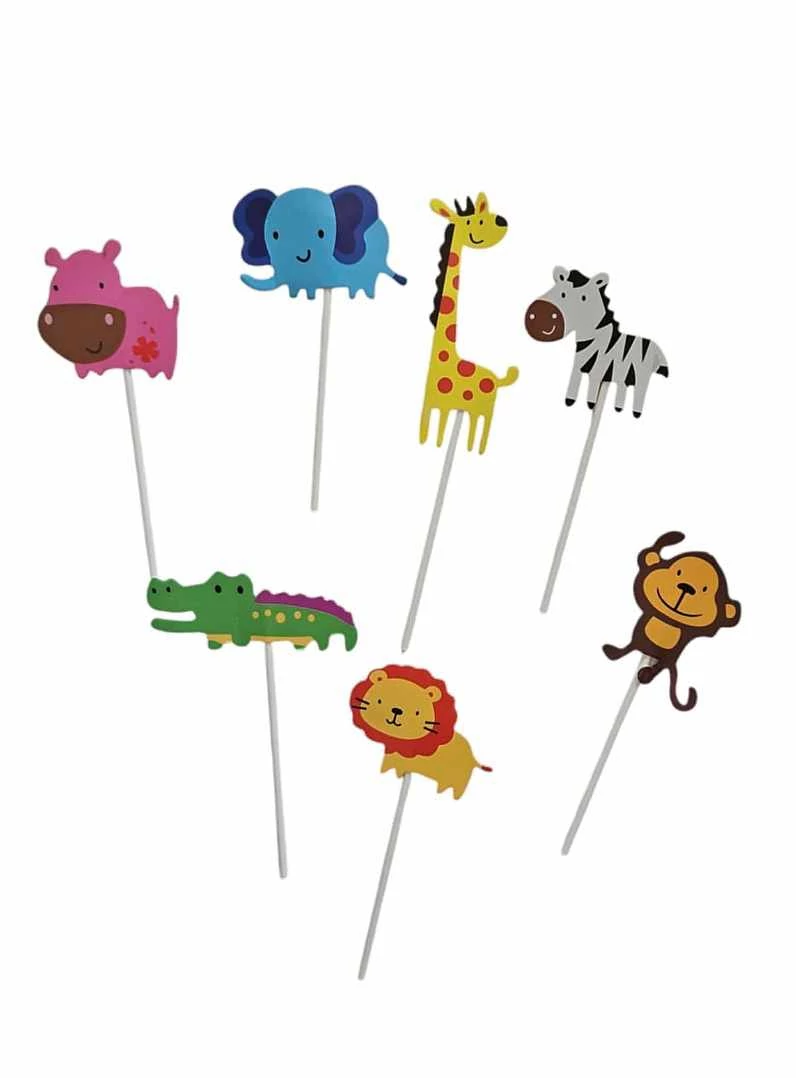 Baby safari állatos torta beszúró 