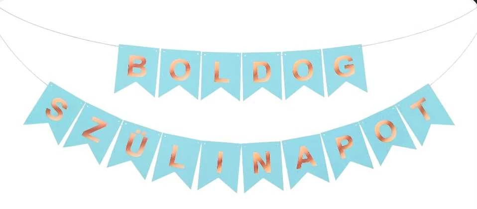 Világoskék - Boldog szülinapot - Banner