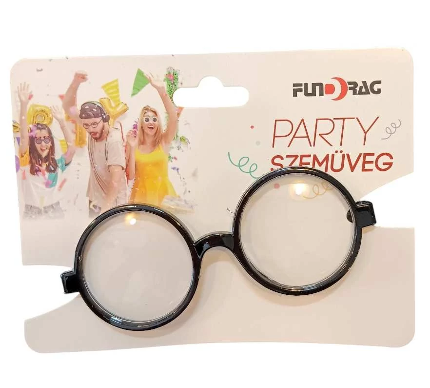 Fekete keretes Harry Potter  party szemüveg