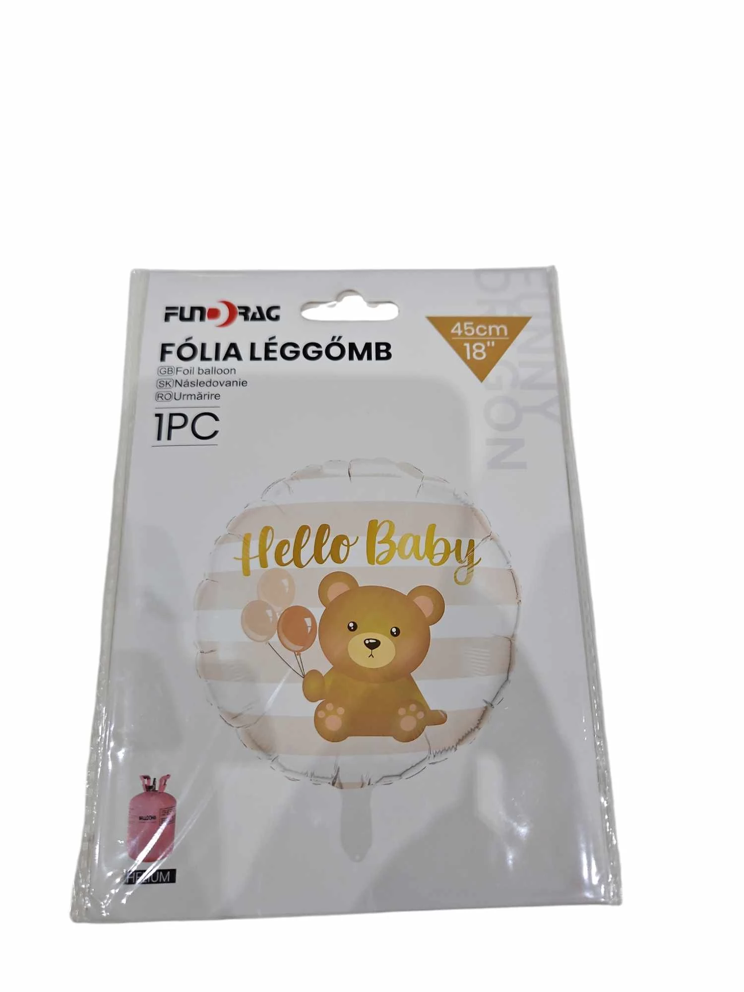 Hello Baby macis fólia lufi