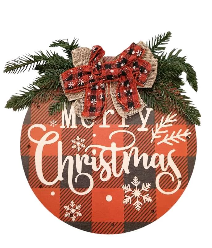 Karácsonyi Merry Christmas Ledes Ajtó dísz