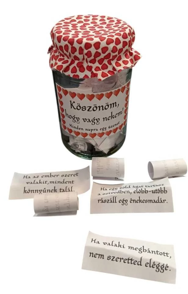 Köszönöm , hogy vagy nekem befőtt