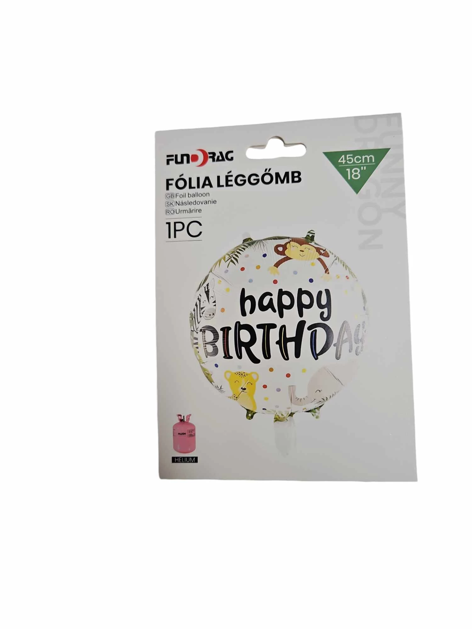 Happy Birthday Kerek Safari fólia lufi 