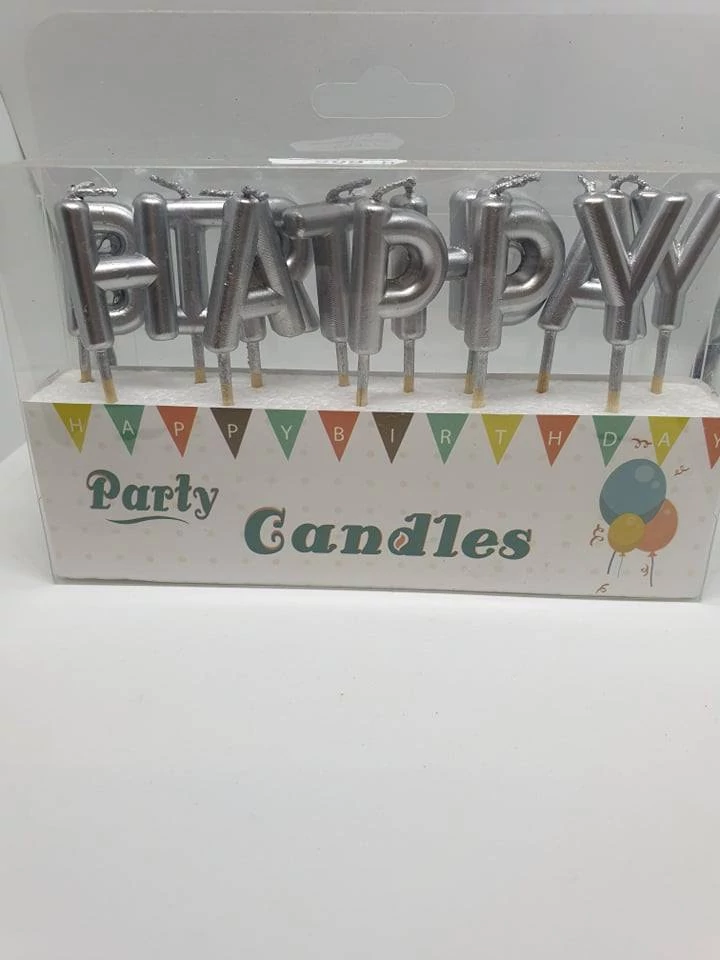 Happy Birthday ezüst