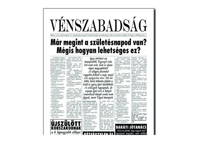 Vénszabadság- Újság