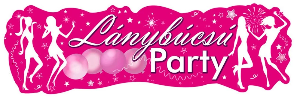 Lánybúcsú party banner