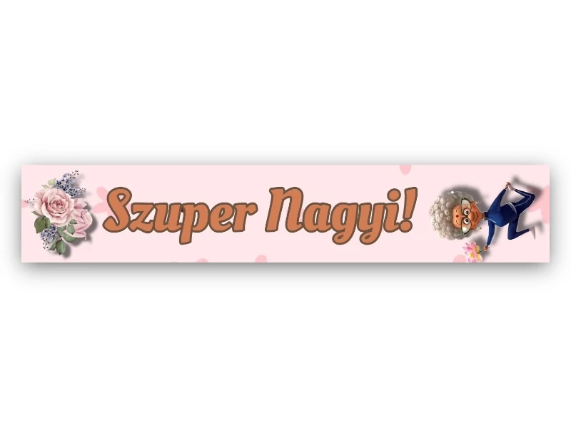 Szuper nagyi vállszalag