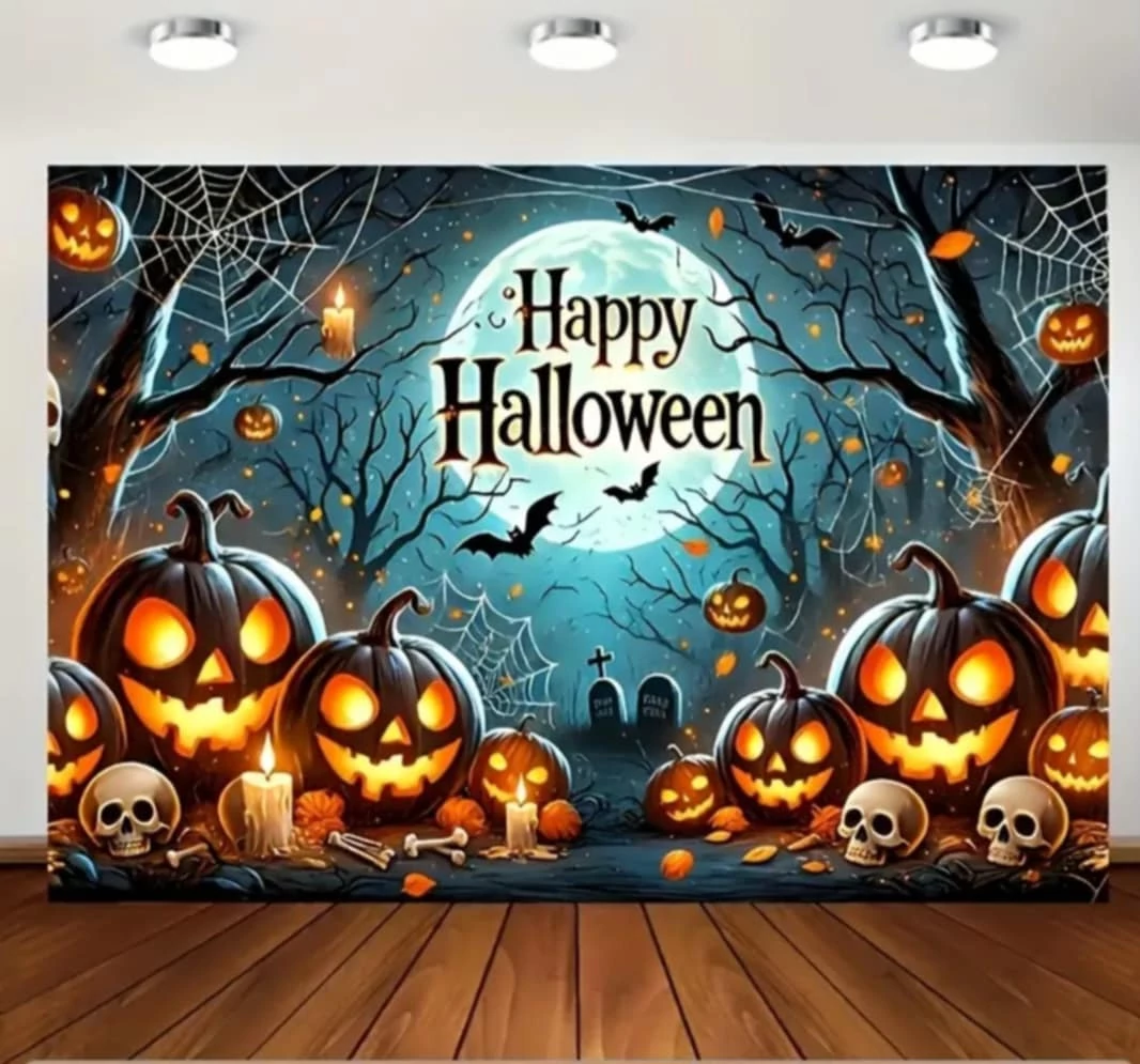 Halloween party fotó banner, 152 cm