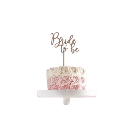 Bride to be tortadísz, rose gold