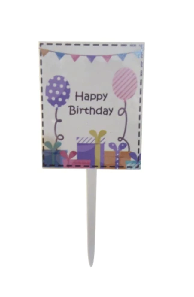 Happy Birthday táblás torta dekoráció