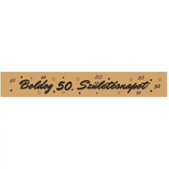 Boldog 50. születésnapot vállszalag