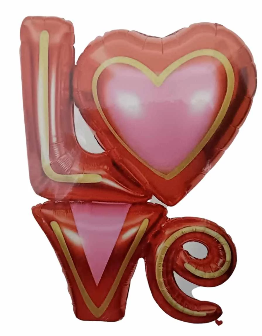 Love fólia lufi, 88 cm