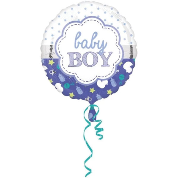 Baby boy fólia lufi, 43 cm