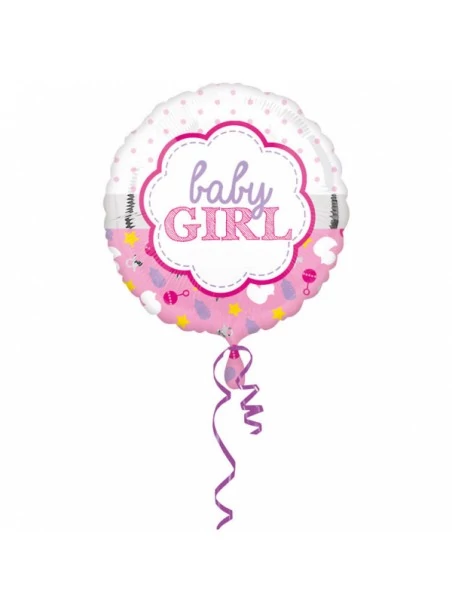 Baby girl fólia lufi, 43 cm