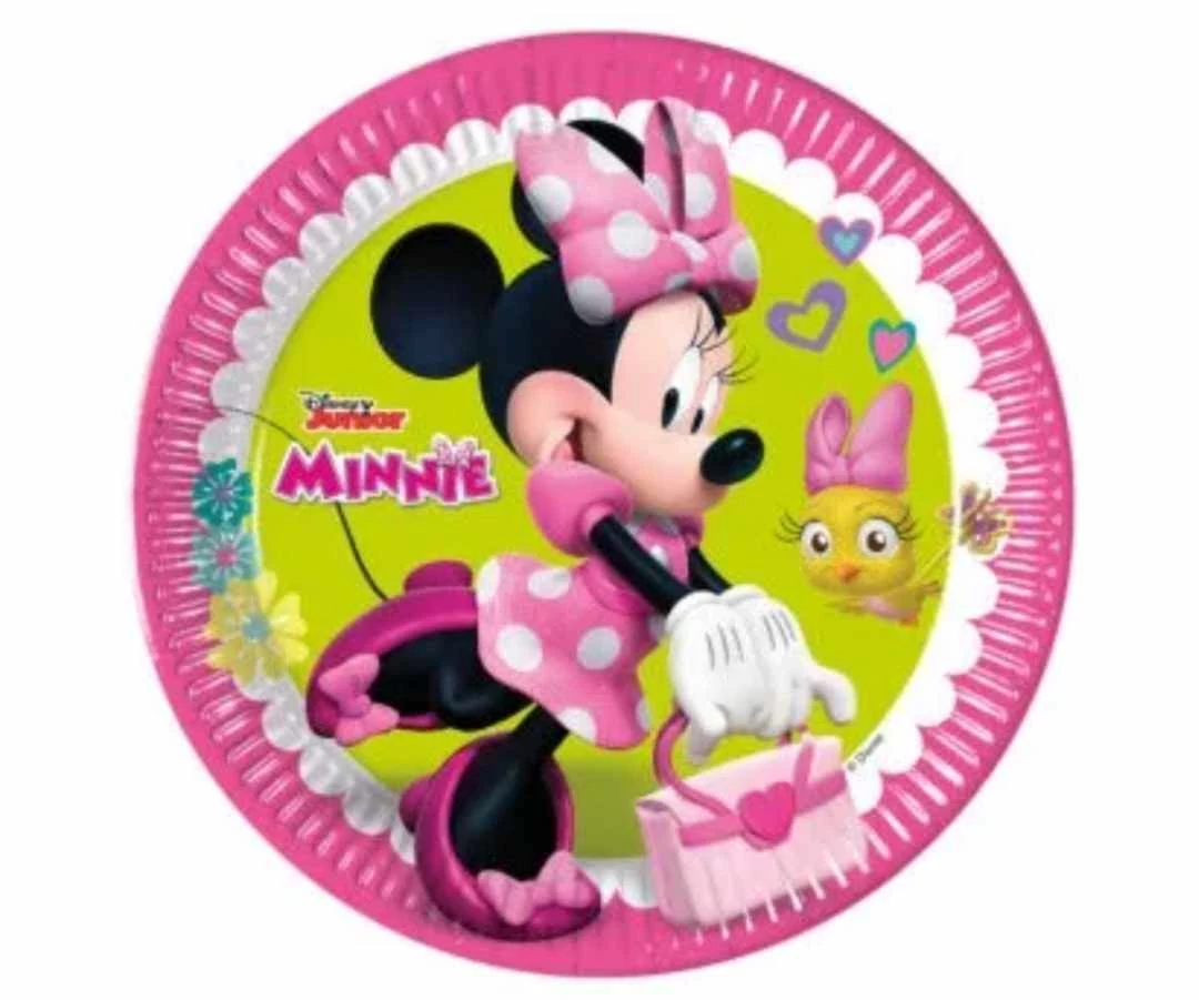 Minnie papírtányér 23 cm