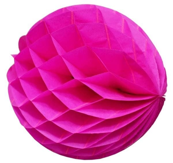 Méhsejt  gömb papír pink, 25  cm