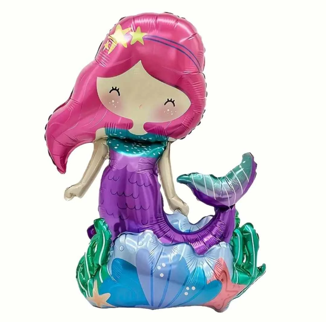 Sellő talpas fólia lufi ,65 cm