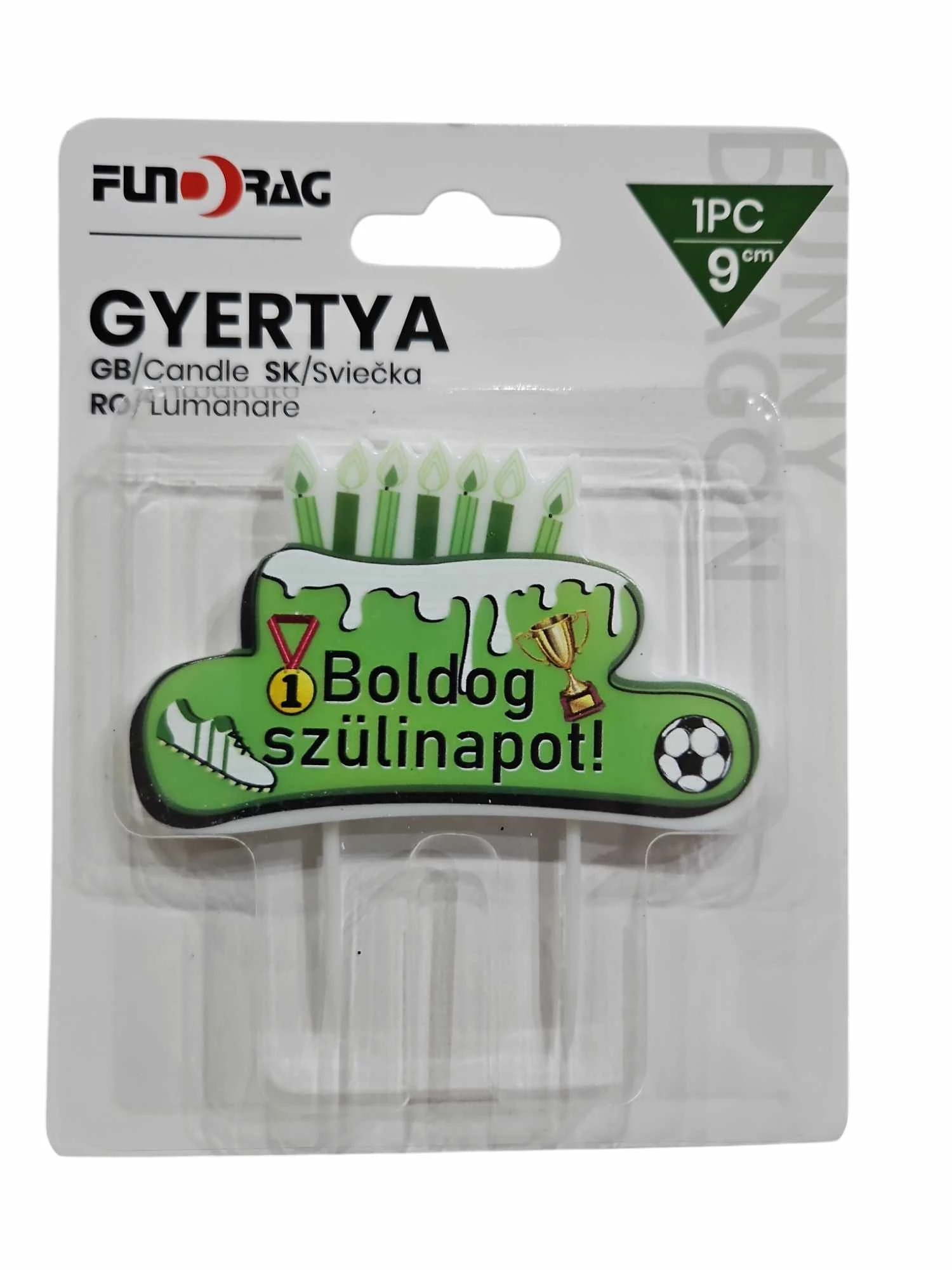 Focis zöld gyertya