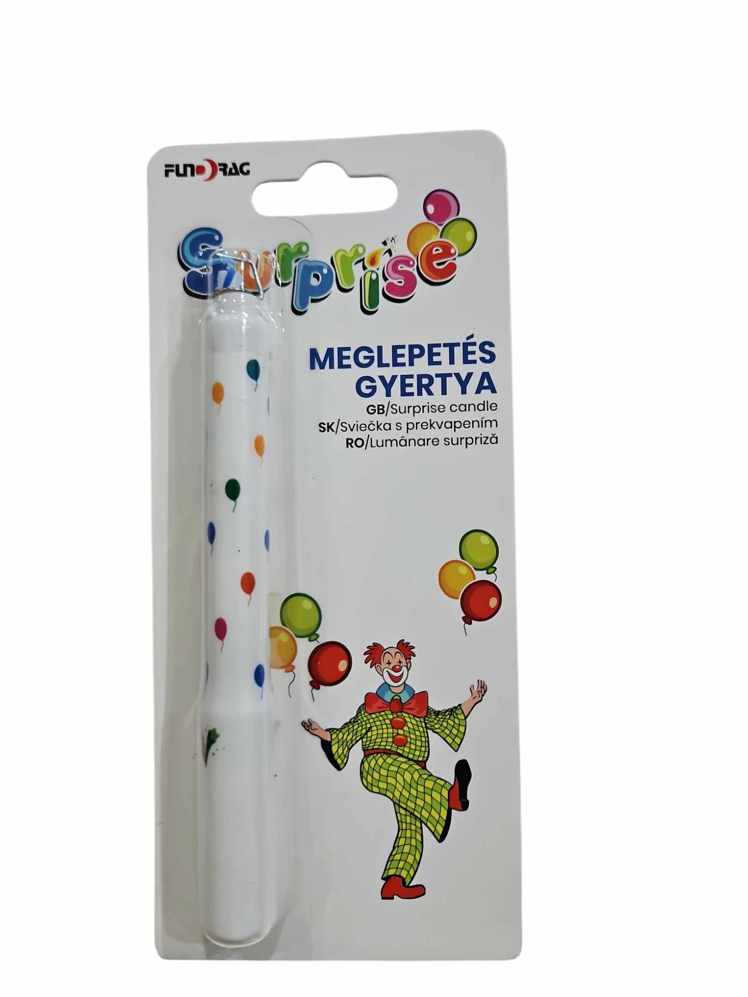 Meglepetés gyertya