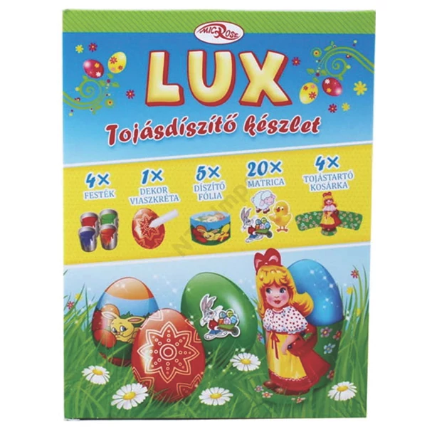 Lux tojásdíszítő, tojásfestő szett 