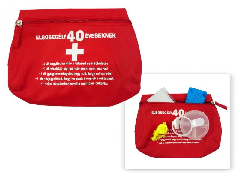 40 éveseknek - Tréfás Elsősegély táska