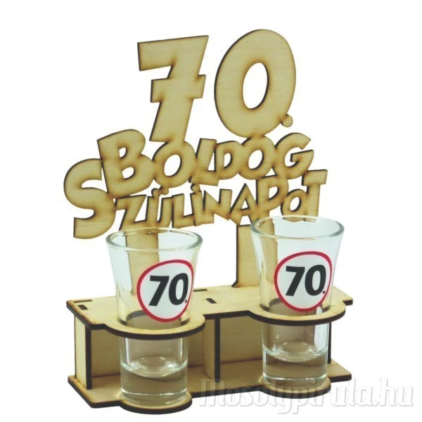 Boldog szülinapot 70-es - Tréfás Pálinkás szett