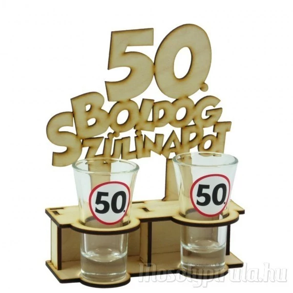 Boldog 50. szülinapot  pálinkás szett