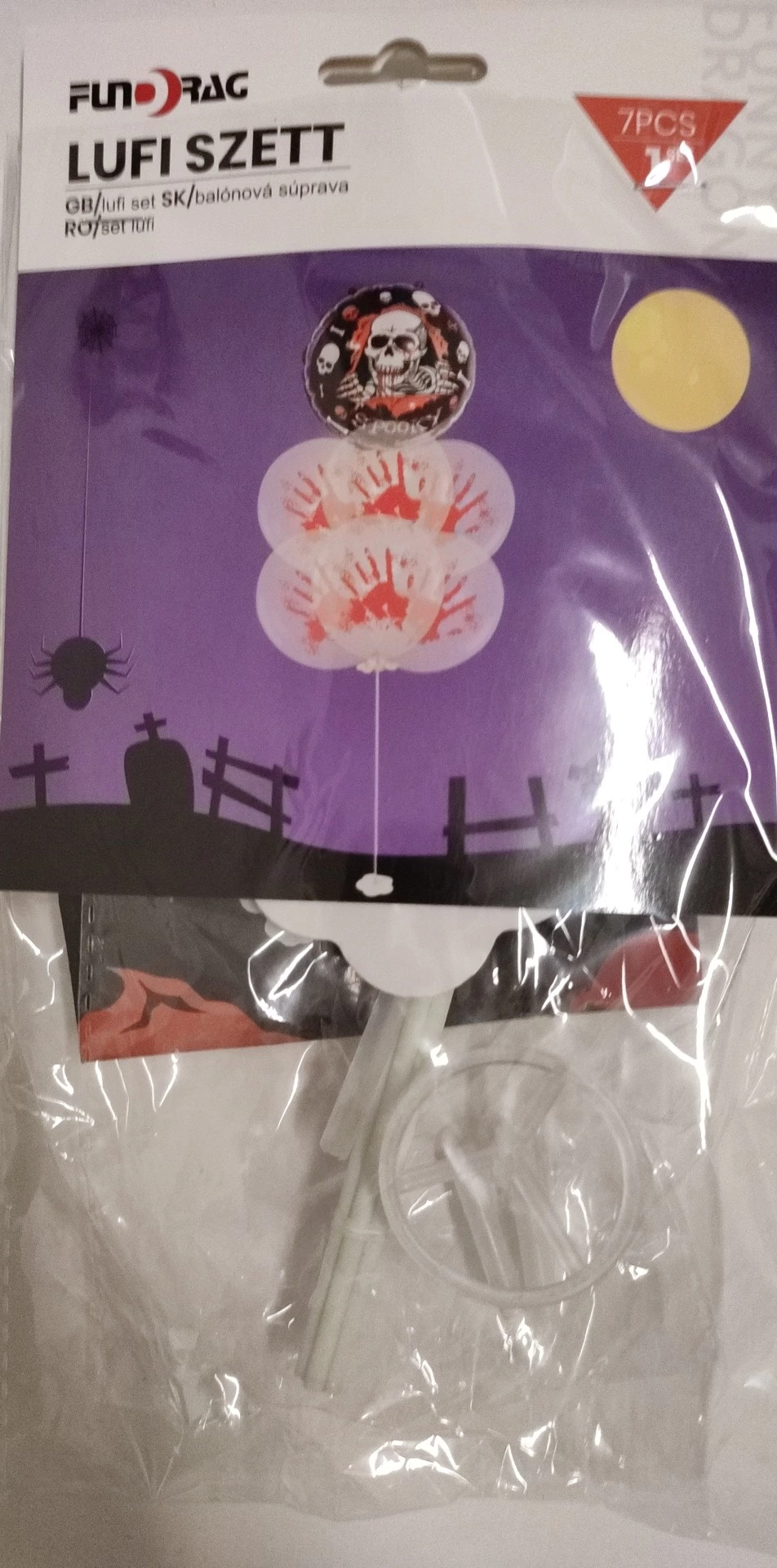 Halloween lufiszett 7 db-os